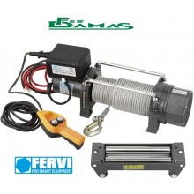 ARGANO ELETTRICO 12V, IN CORRENTE CONTINUA 2720 KG. FERVI ART. 0630/2720